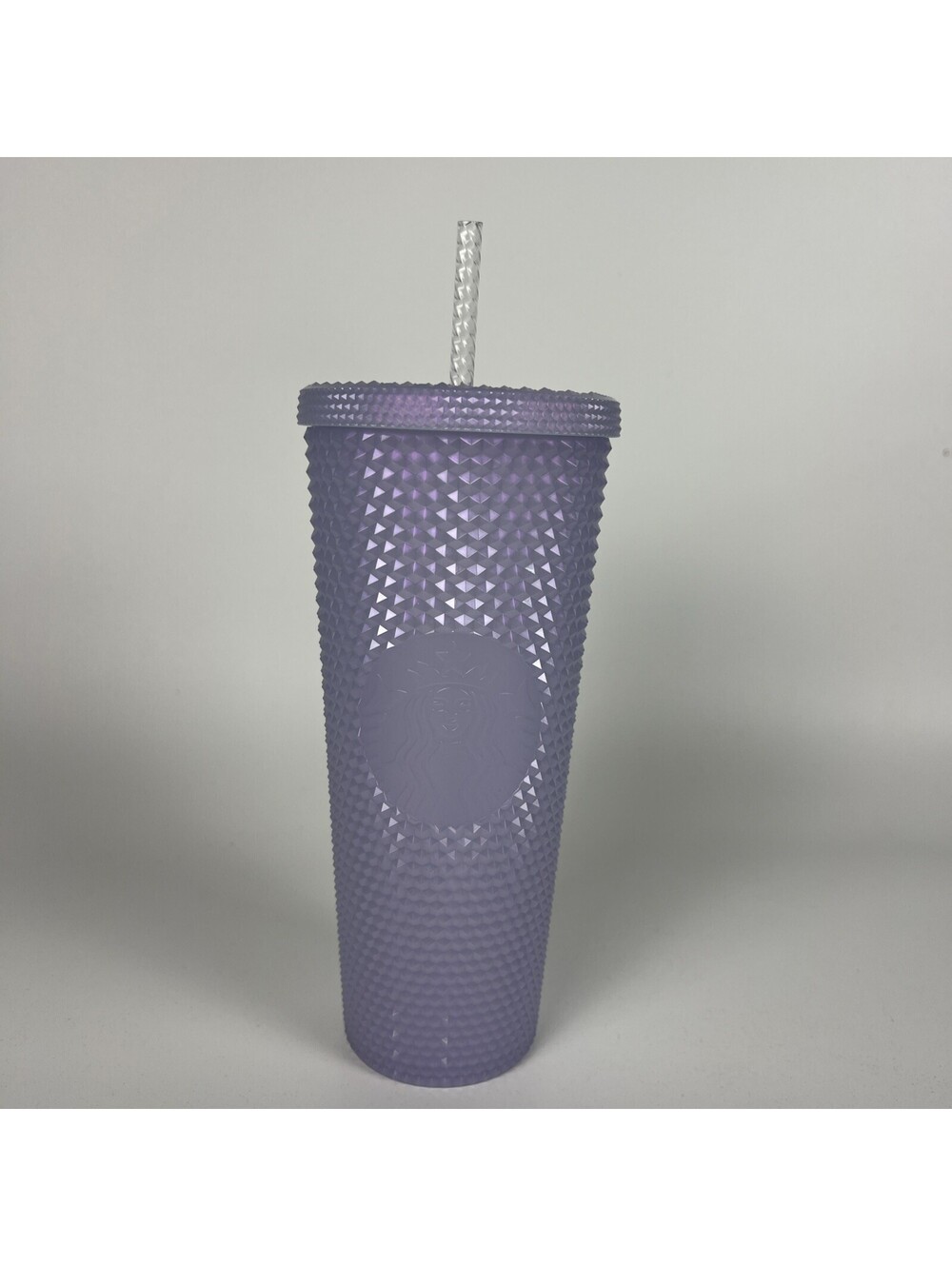 Starbucks 2021 Holiday Icy Lilac Bling Studded Plastic Cold Cup Tumbler 24Oz